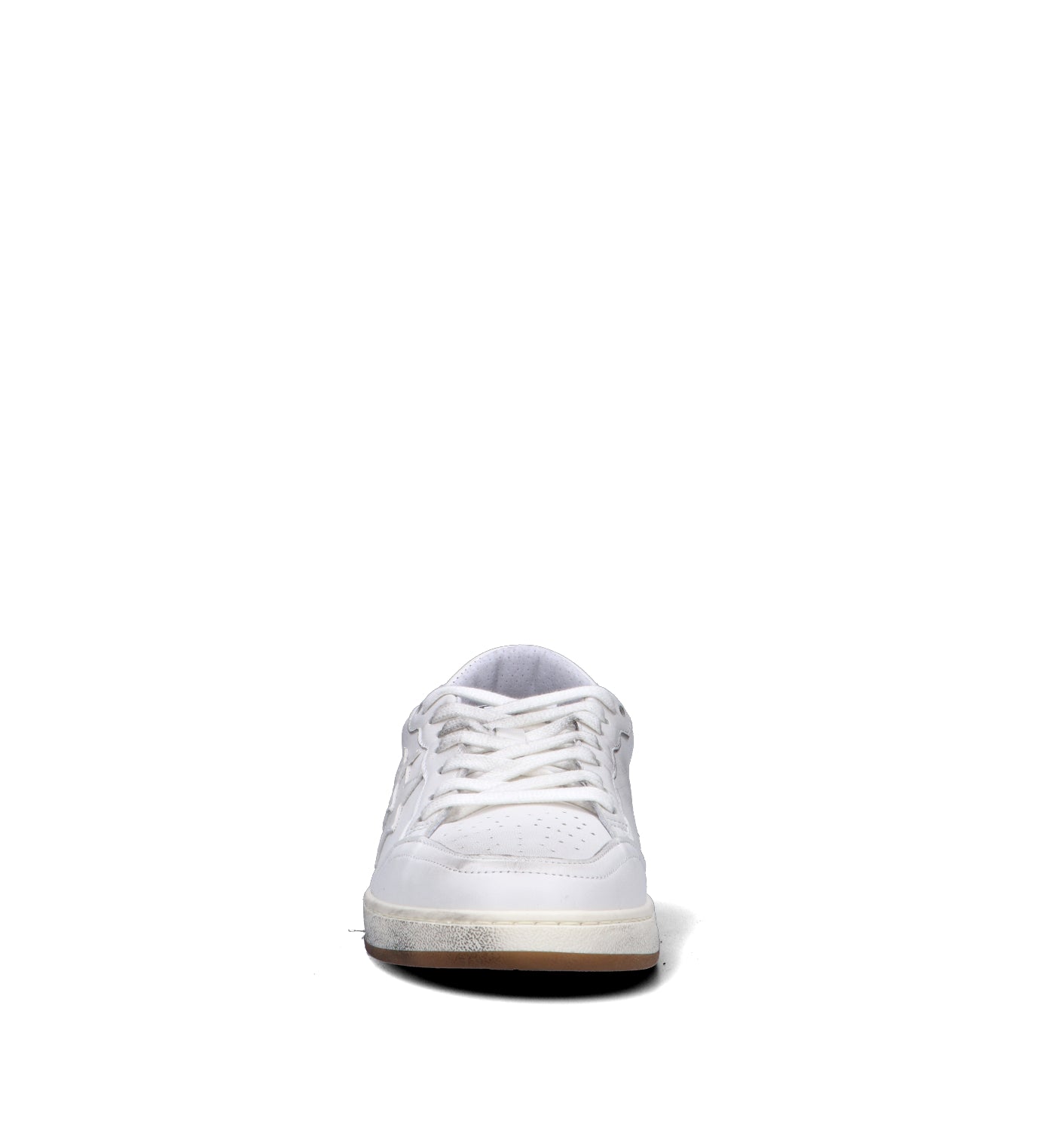 2 STAR Sneaker uomo bianca in pelle