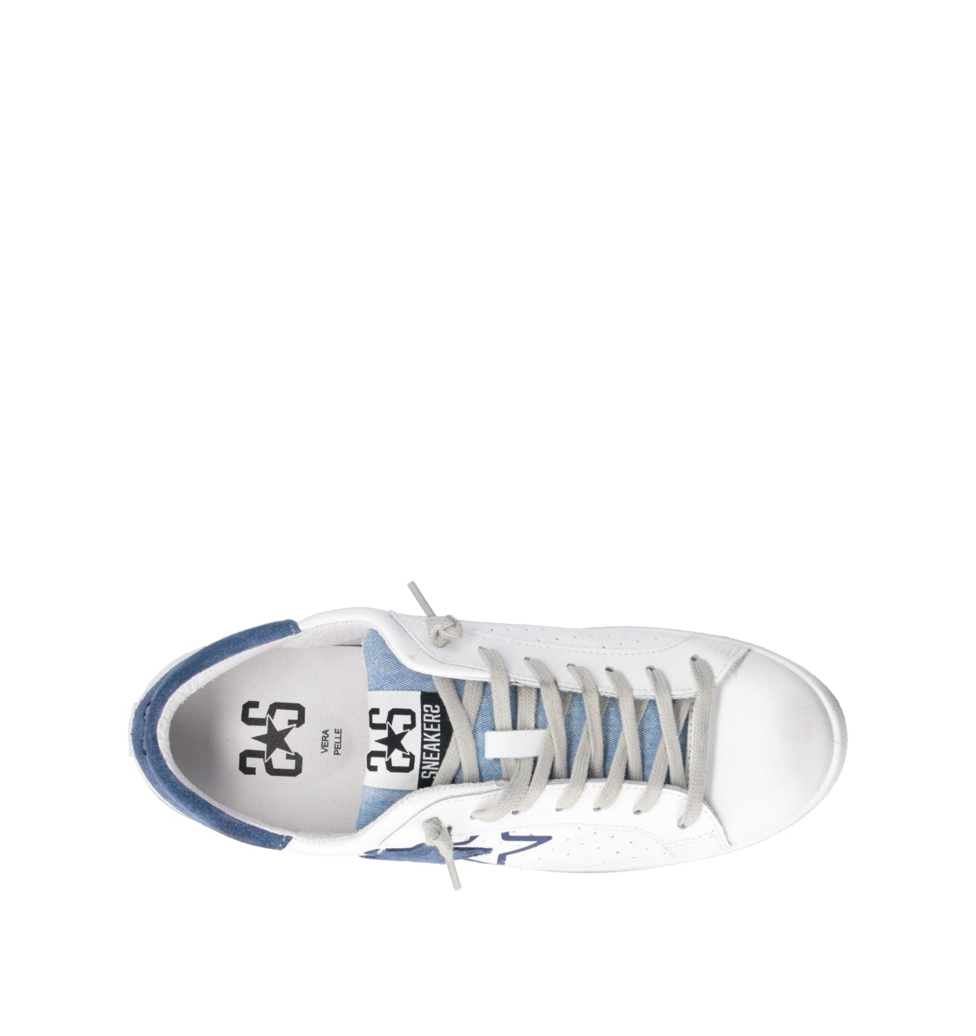2 STAR Sneaker uomo bianca
