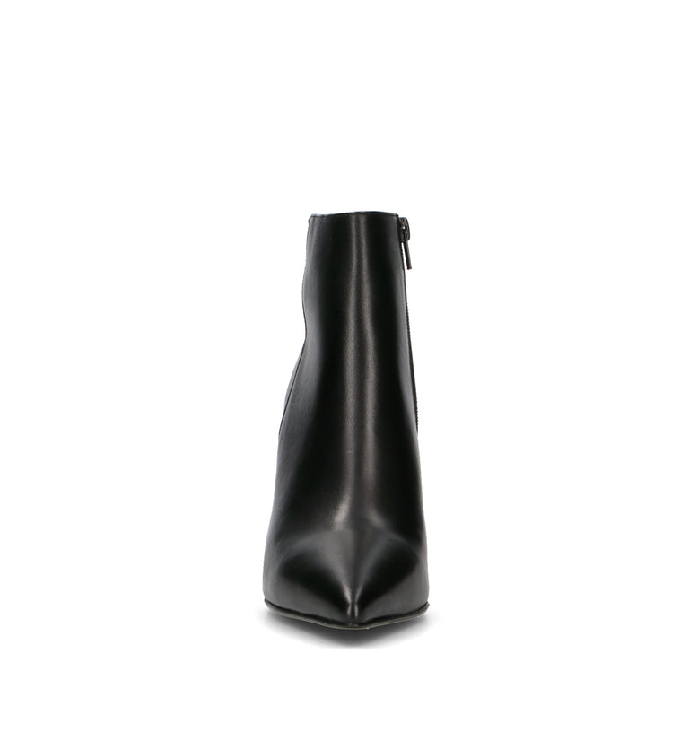 ALBANO Tronchetto donna nero in pelle