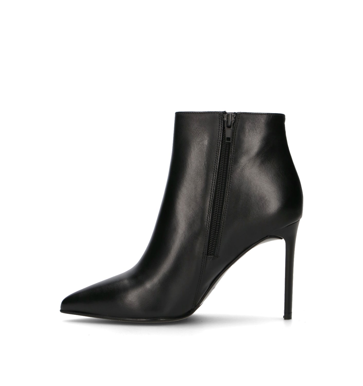 ALBANO Tronchetto donna nero in pelle