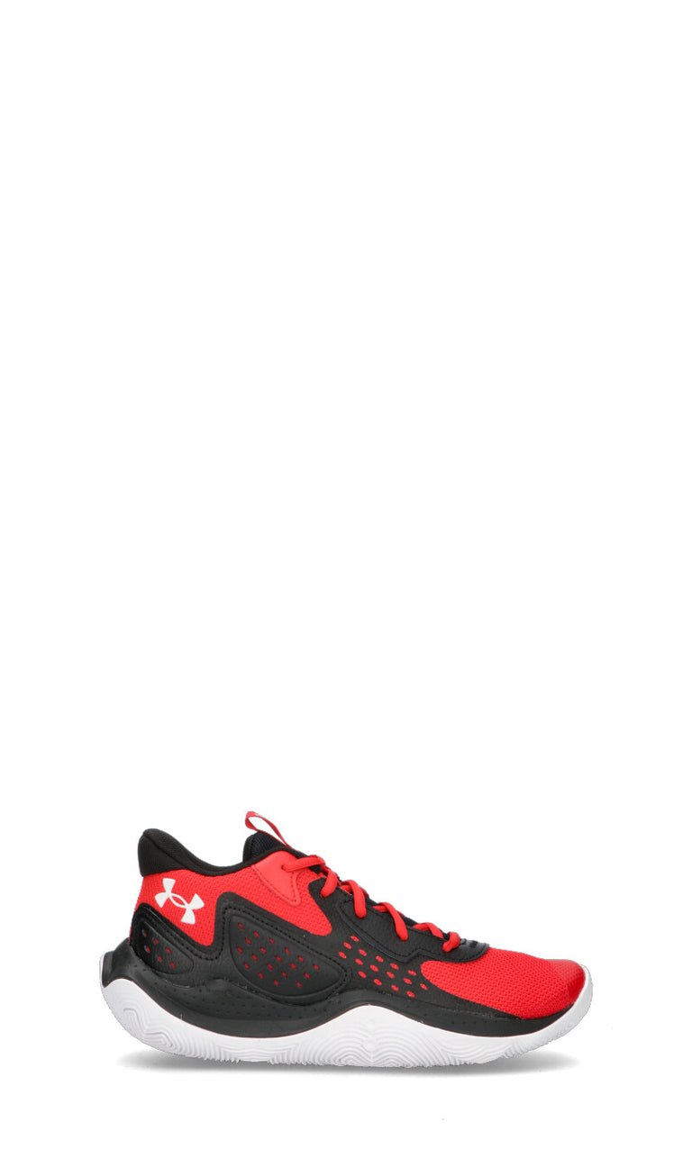 UNDER ARMOUR Scarpa basket uomo nera/rossa in pelle