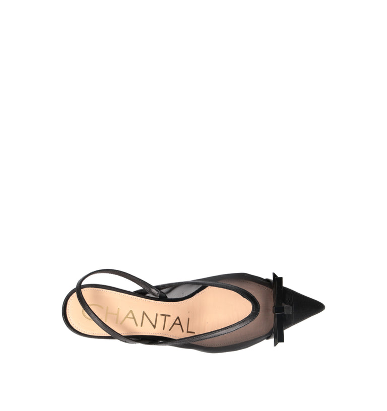 CHANTAL 1962 Slingback donna nera