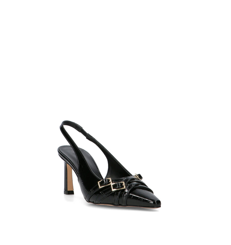 REBECCA VAN DIK Slingback donna nera