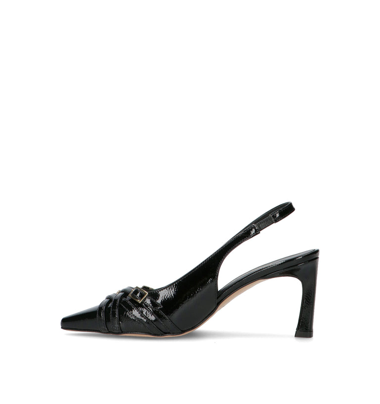 REBECCA VAN DIK Slingback donna nera