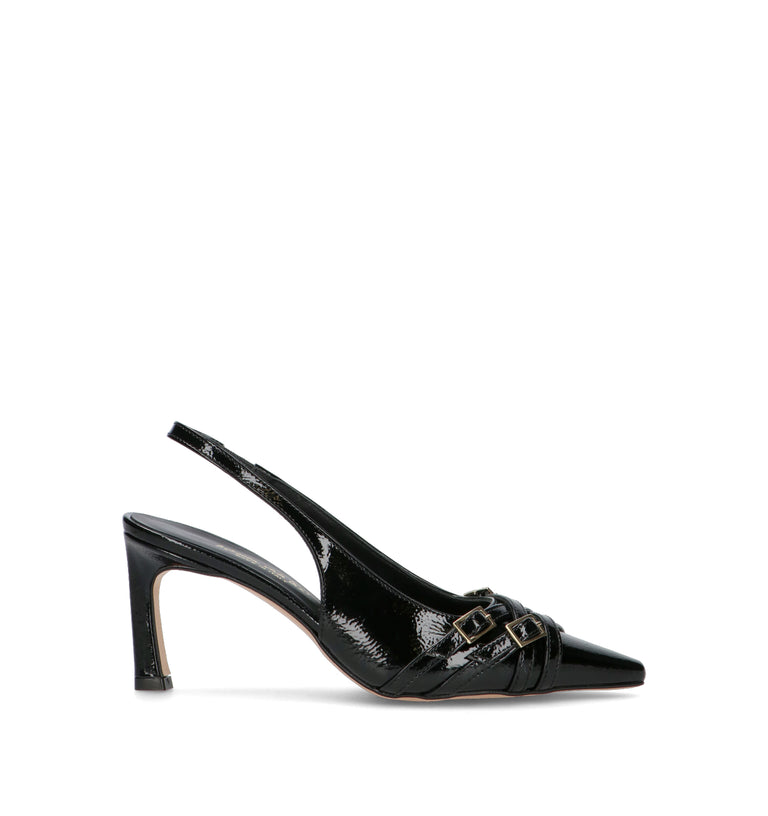 REBECCA VAN DIK Slingback donna nera