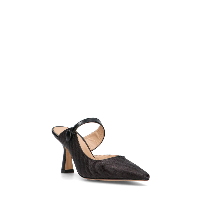 REBECCA VAN DIK Slingback donna nera