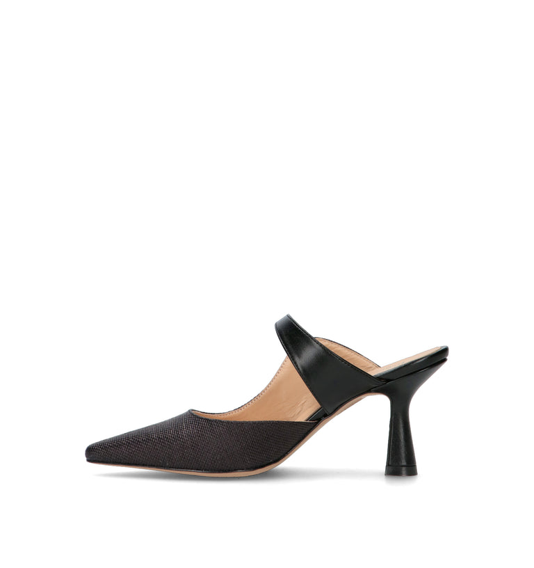 REBECCA VAN DIK Slingback donna nera