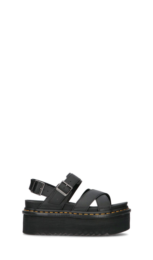 DR. MARTENS Sandalo donna nero in pelle