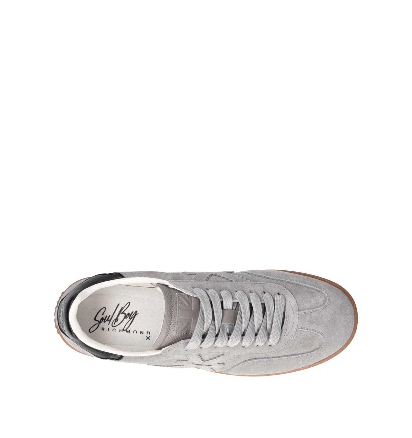 RICHMOND Sneaker uomo grigia in suede