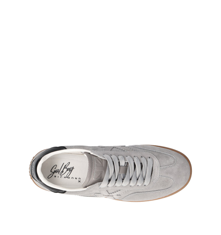 RICHMOND Sneaker uomo grigia in suede