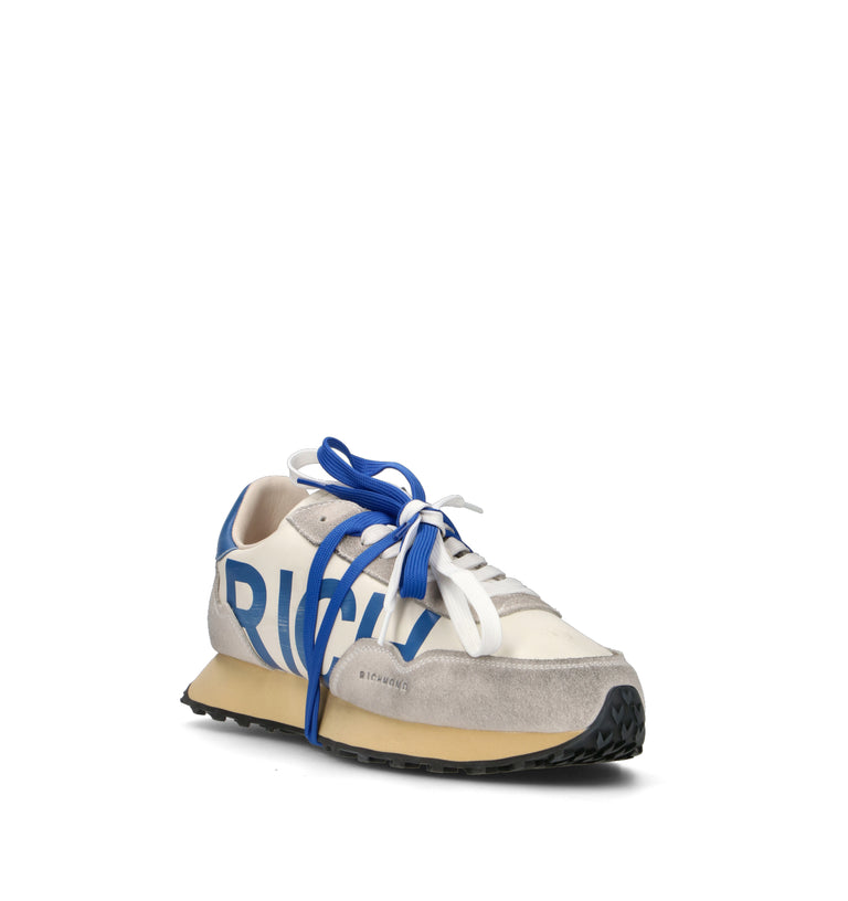 RICHMOND Sneaker uomo bianca/blu in pelle