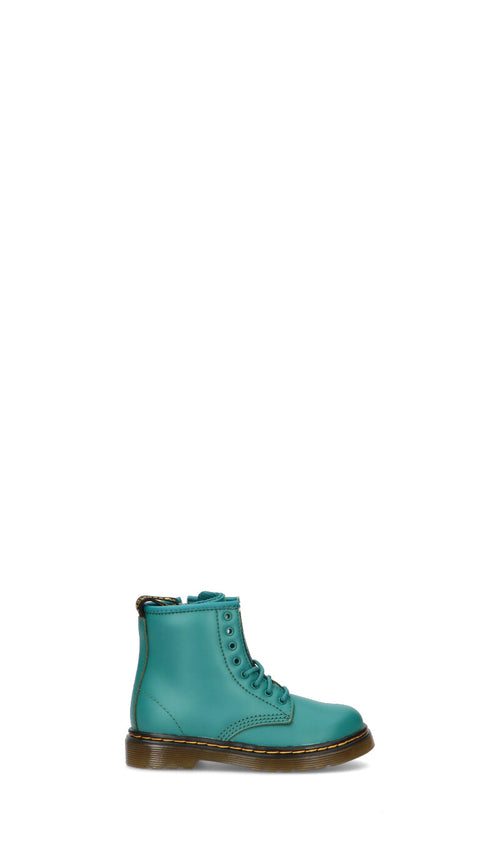 DR. MARTENS Anfibio bimba verde in pelle
