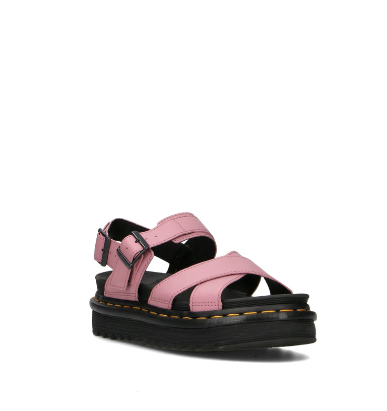 DR. MARTENS Sandalo donna rosa in pelle