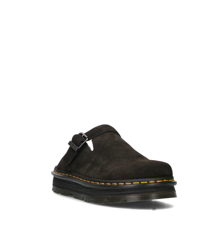 DR. MARTENS ZEBZAG MULE Sabot uomo nero in suede