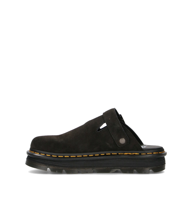 DR. MARTENS ZEBZAG MULE Sabot uomo nero in suede