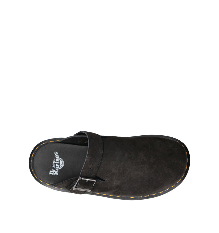 DR. MARTENS ZEBZAG MULE Sabot uomo nero in suede