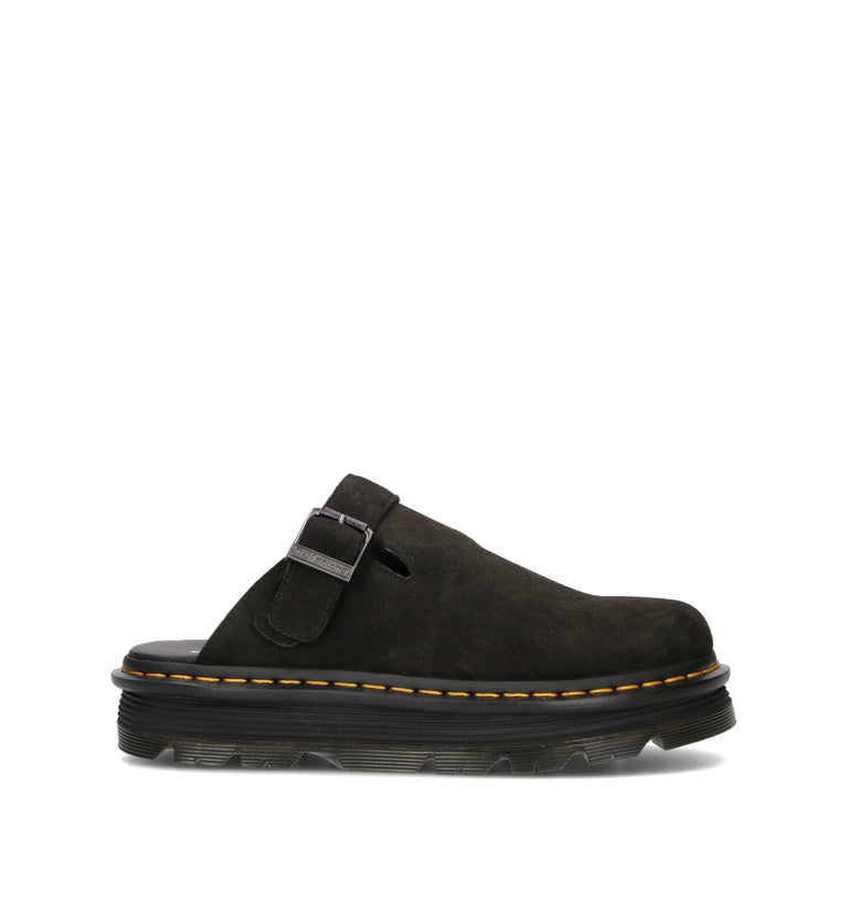 DR. MARTENS ZEBZAG MULE Sabot uomo nero in suede