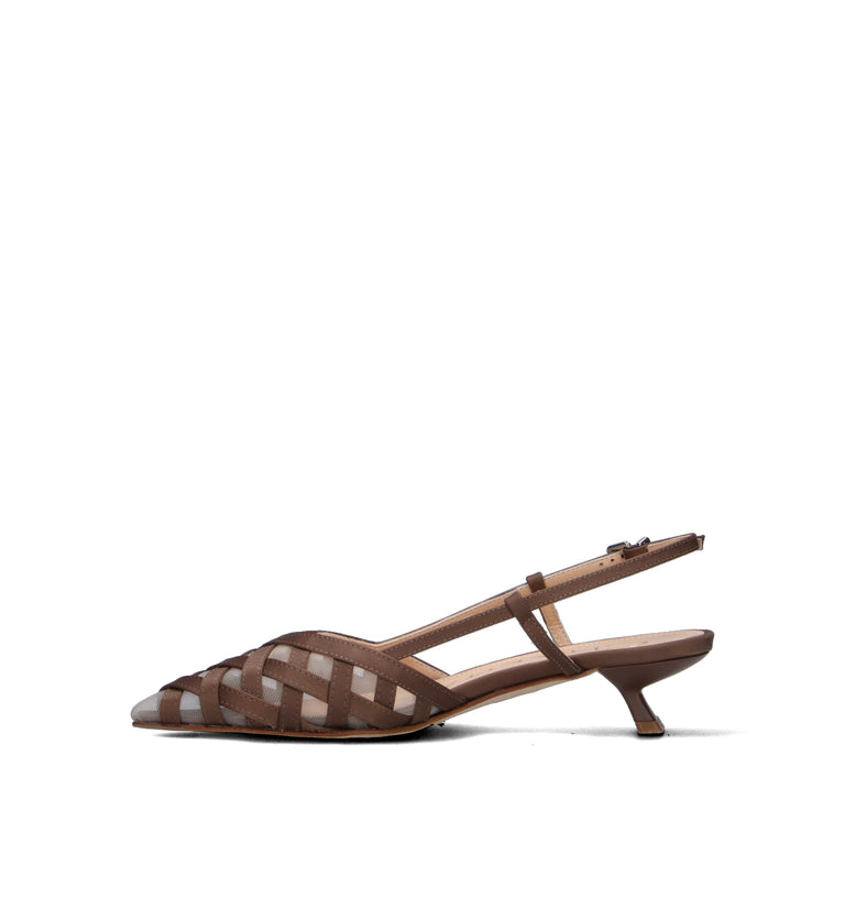 CHANTAL 1962 Slingback donna marrone