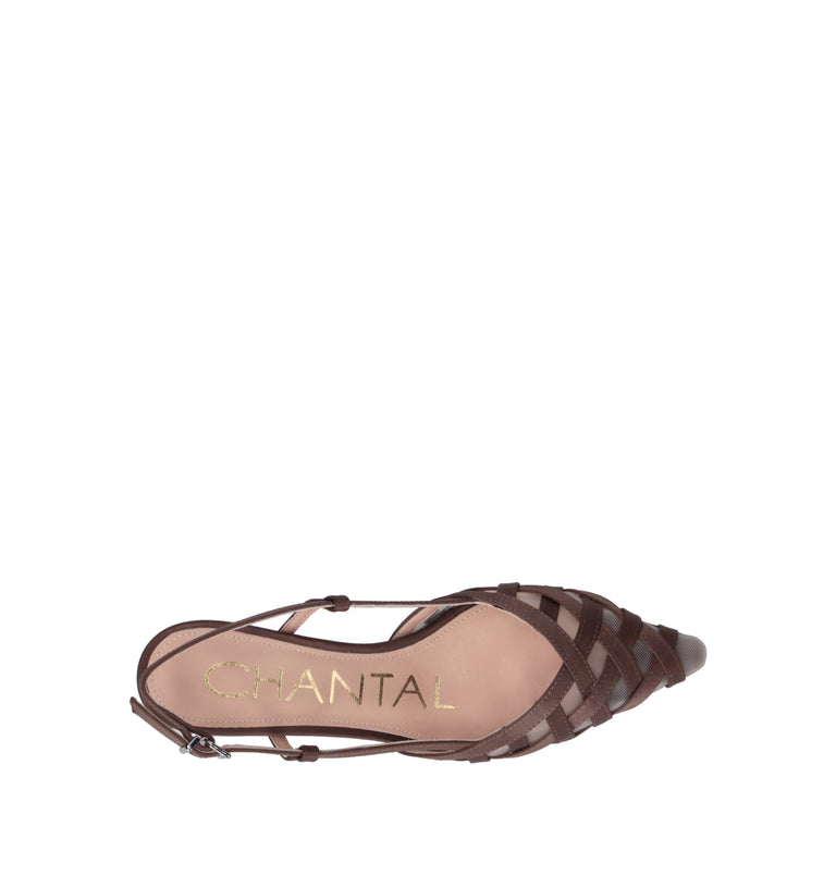 CHANTAL 1962 Slingback donna marrone