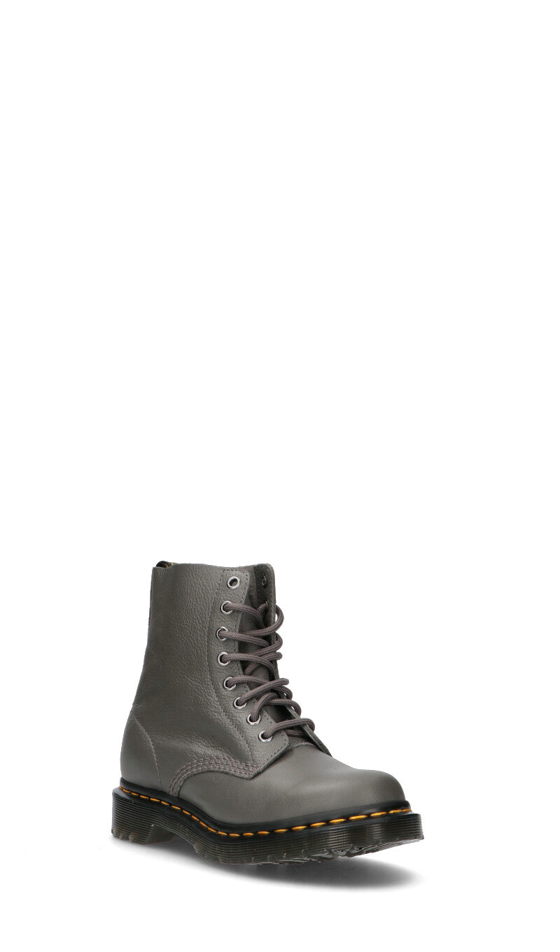 DR. MARTENS Anfibio donna grigio in pelle