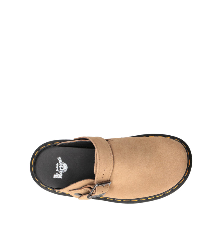 DR. MARTENS ZEBZAG MULE Sabot donna beige in suede