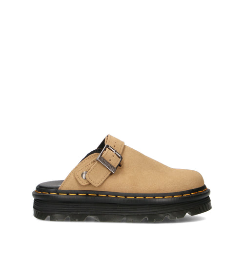 DR. MARTENS ZEBZAG MULE Sabot donna beige in suede