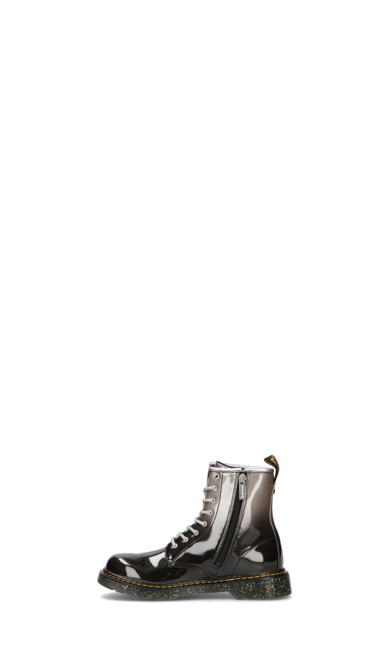 DR. MARTENS - 1460 GLITTER Y Anfibio bimba nero/argento