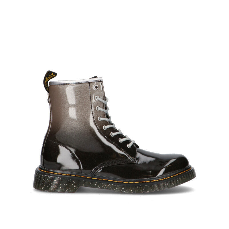 DR. MARTENS - 1460 GLITTER Y Anfibio ragazza nero/argento