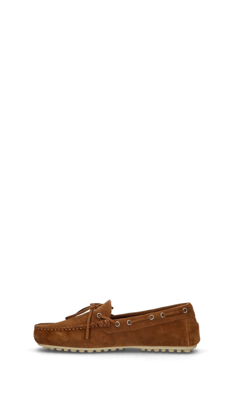 FRAU Mocassino uomo marrone in suede