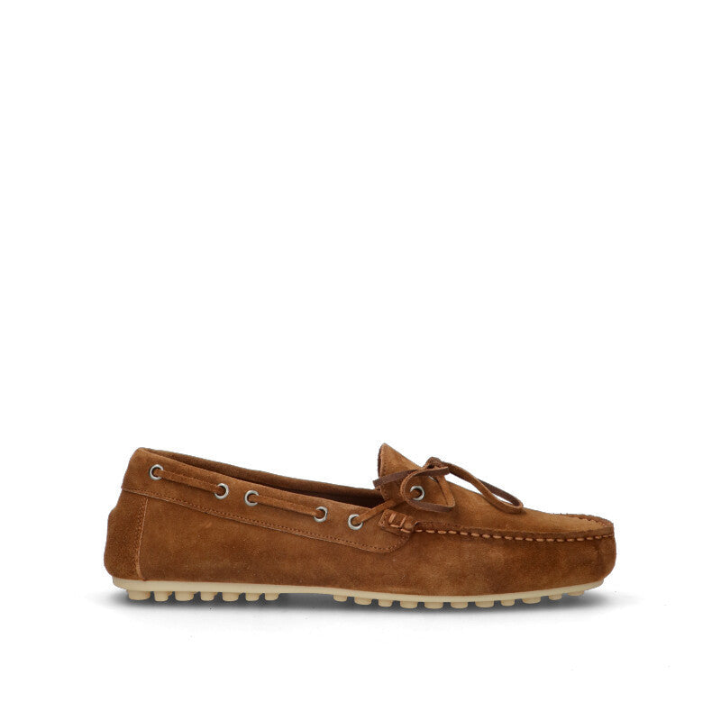 FRAU Mocassino uomo marrone in suede