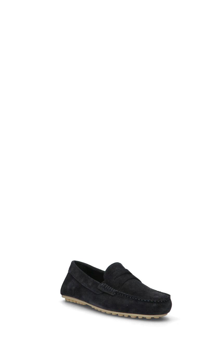 FRAU Mocassino uomo blu in suede