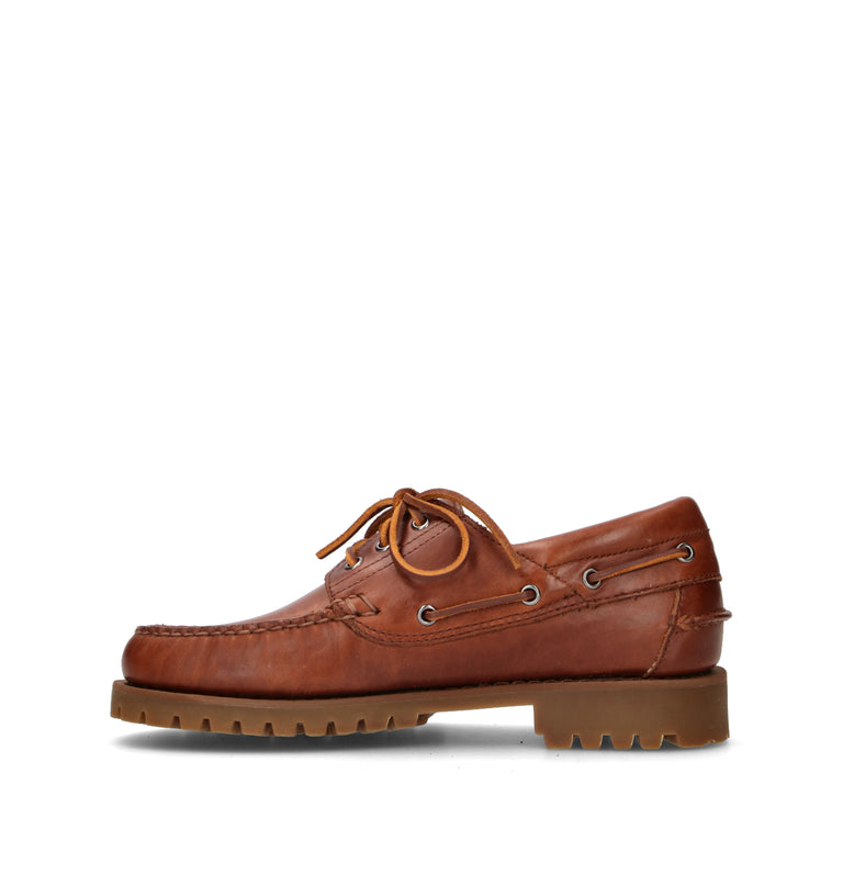 SEBAGO Scarpa barca uomo marrone in pelle