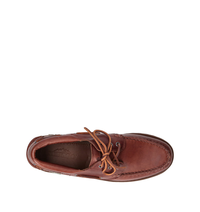 SEBAGO Scarpa barca uomo marrone in pelle
