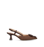 REBECCA VAN DIK Slingback donna marrone