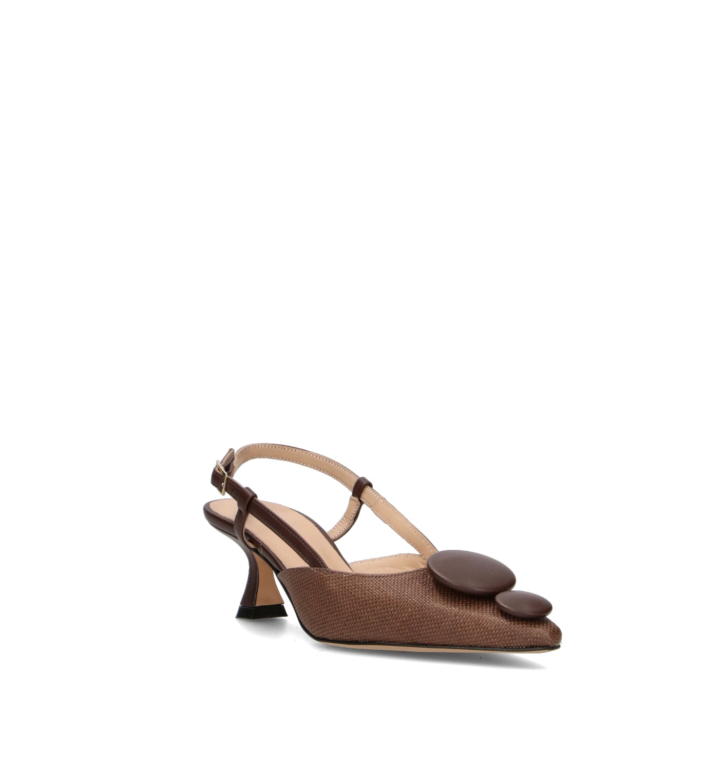 REBECCA VAN DIK Slingback donna marrone