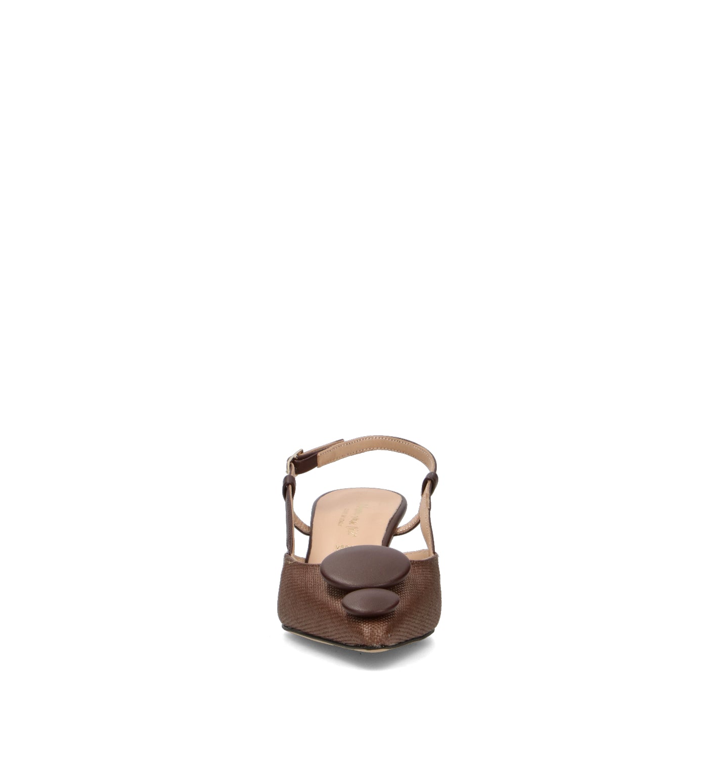REBECCA VAN DIK Slingback donna marrone