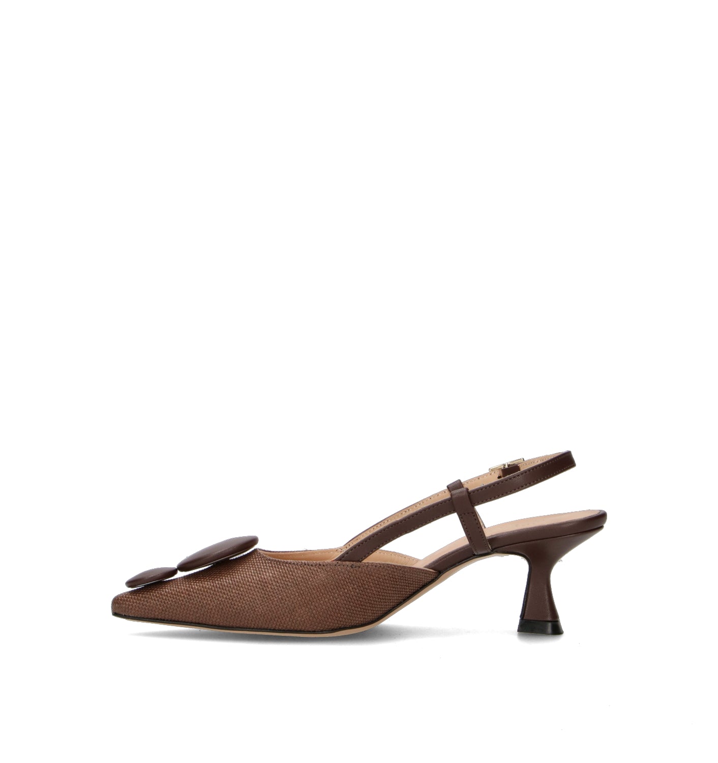 REBECCA VAN DIK Slingback donna marrone