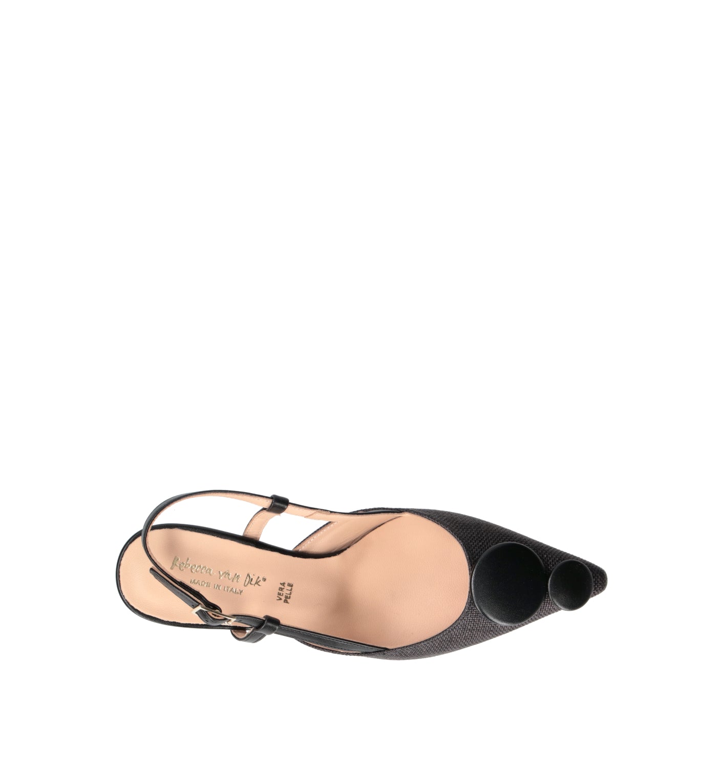 REBECCA VAN DIK Slingback donna nera