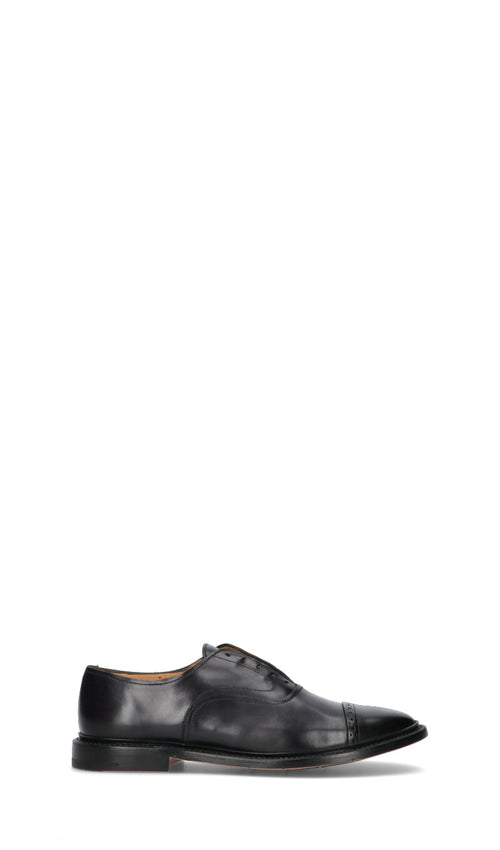 PREMIATA Stringata uomo nera in pelle
