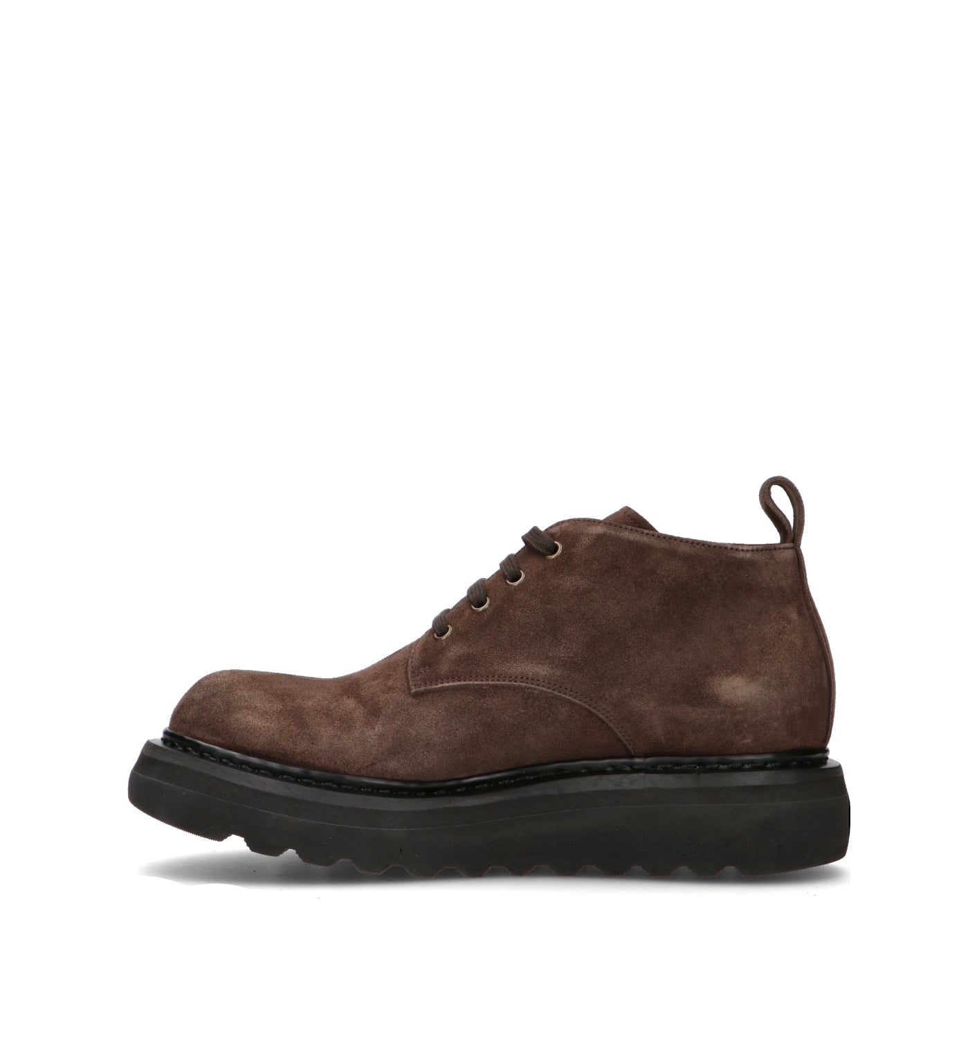PREMIATA Stringata uomo testa di moro in suede