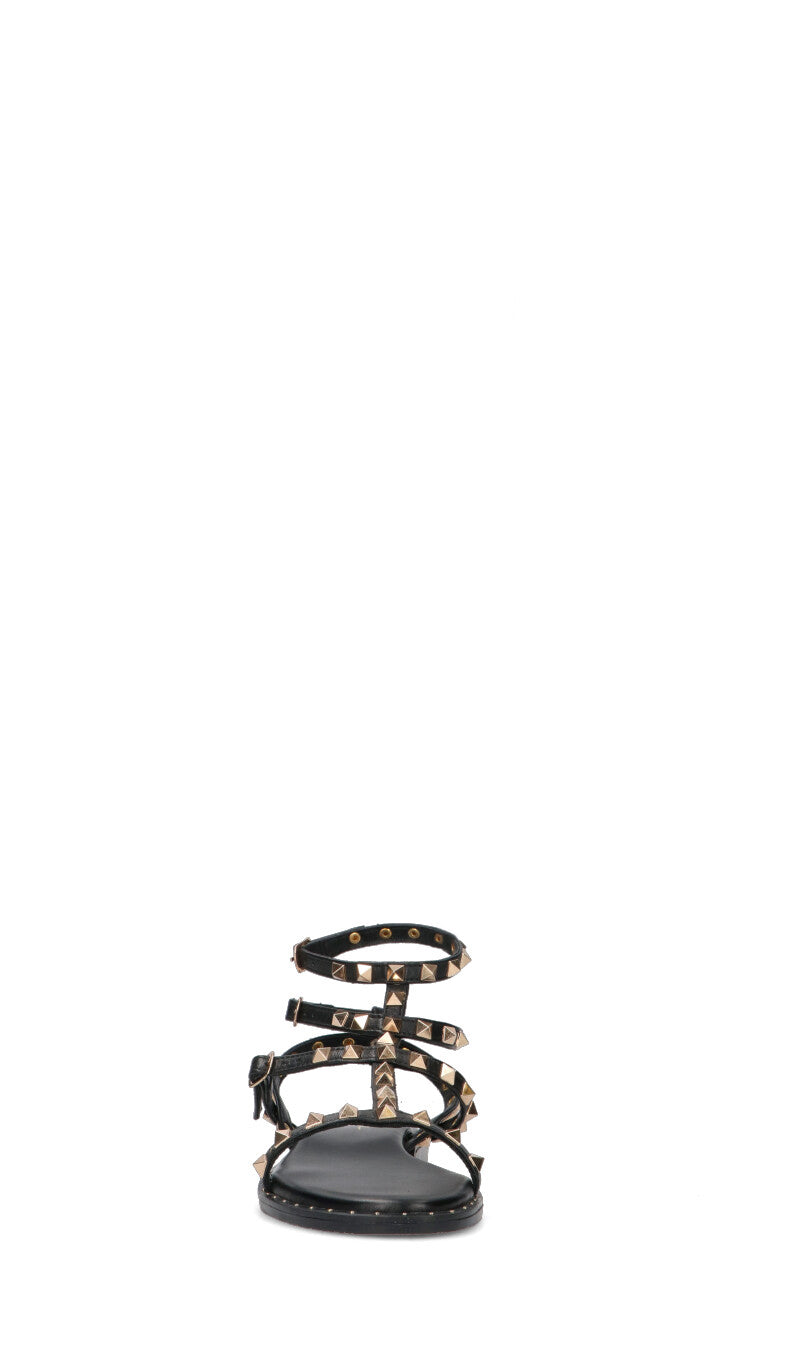 GRAFIA Sandalo donna nero in pelle