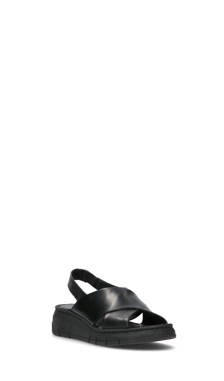 VARIOPINTO Sandalo donna nero in pelle