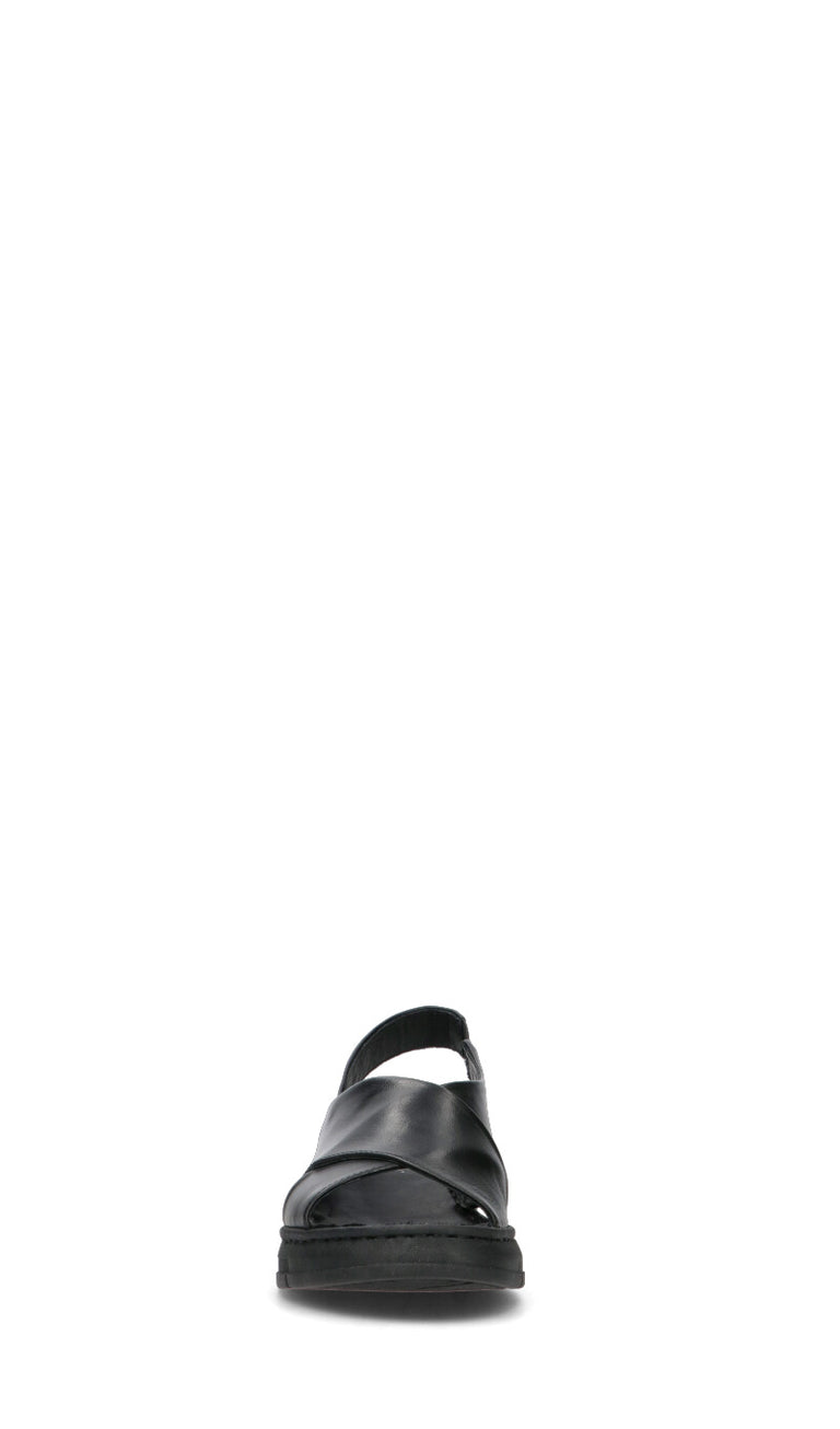 VARIOPINTO Sandalo donna nero in pelle
