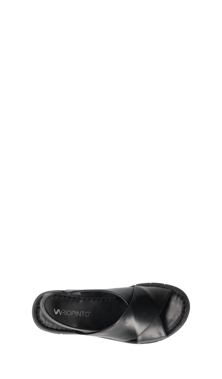 VARIOPINTO Sandalo donna nero in pelle