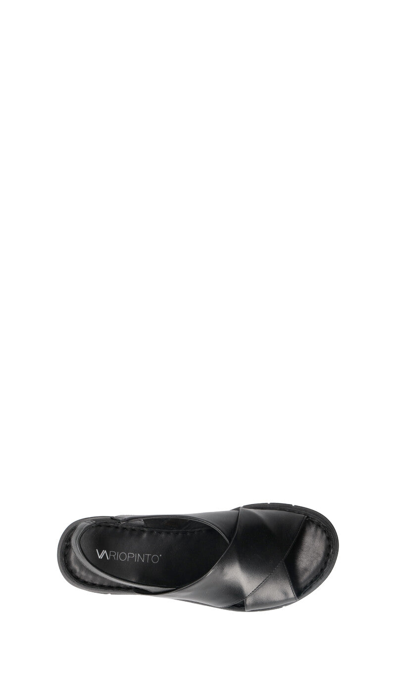 VARIOPINTO Sandalo donna nero in pelle