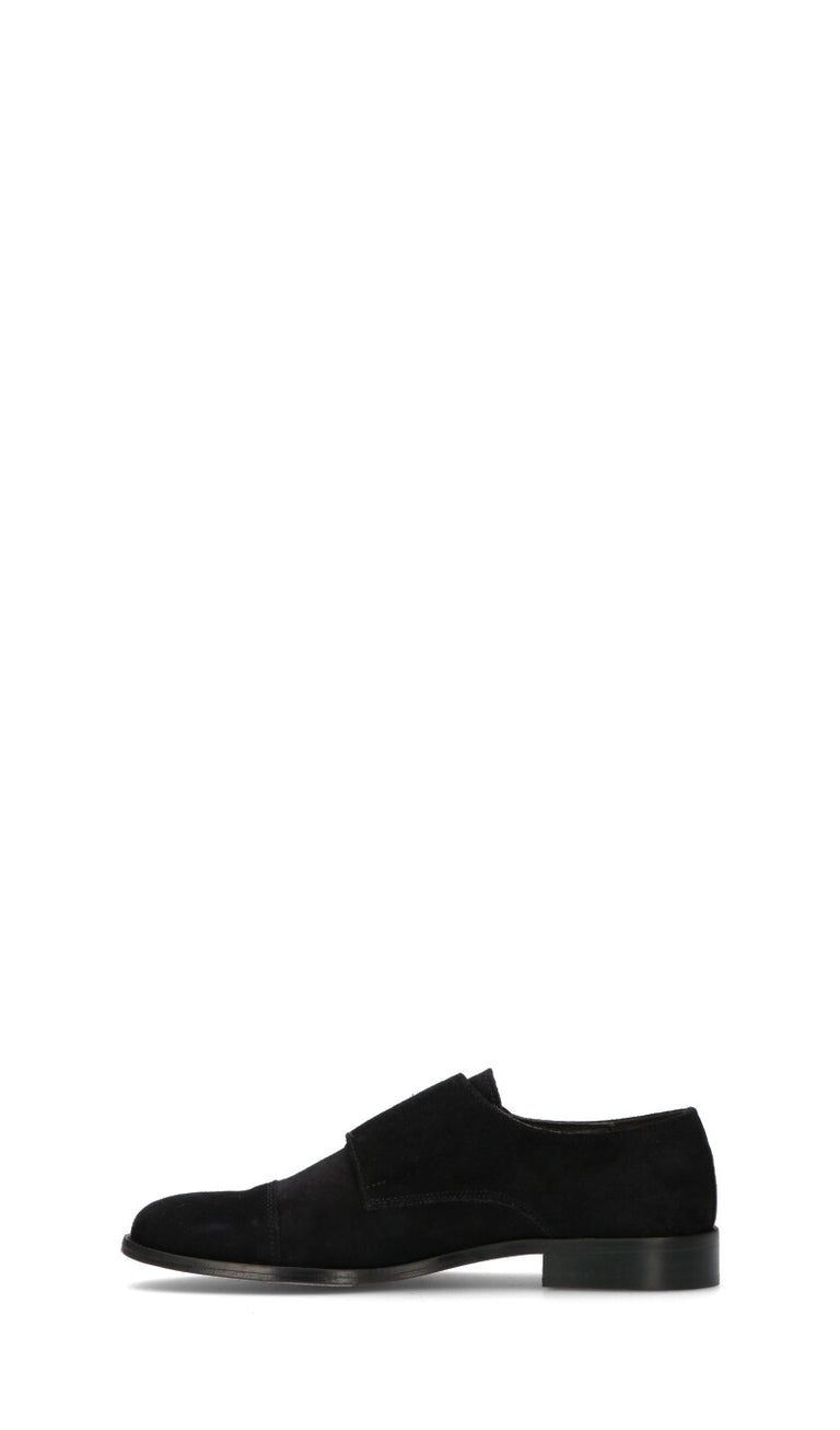 NEROFUMO Fibbiata uomo blu in suede