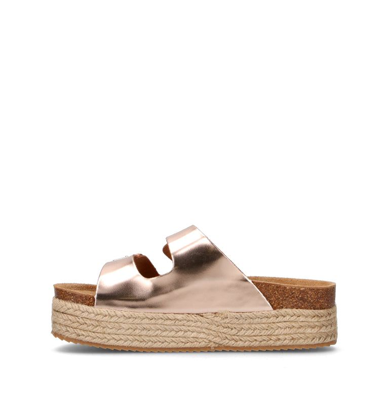 XTI FOOTWEAR Ciabatta donna oro rosa