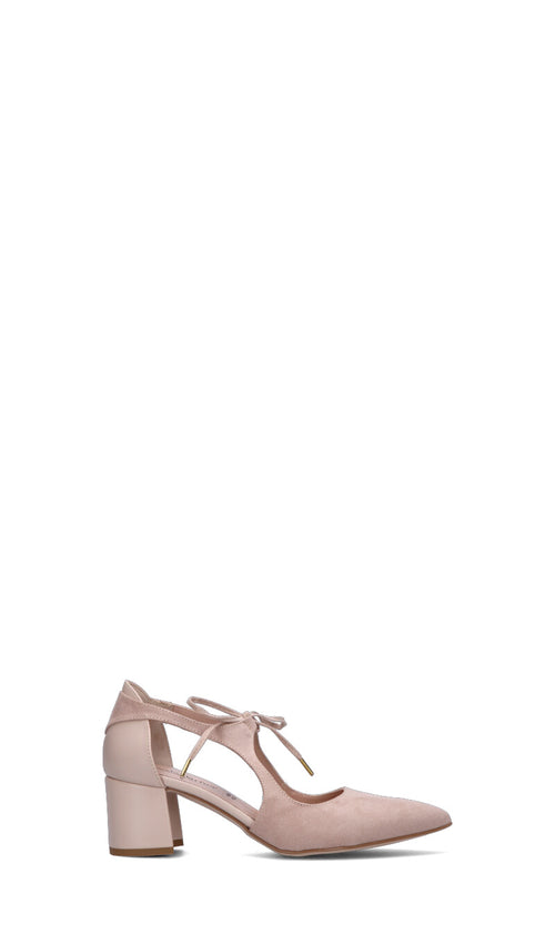 PERLAMARINA Decollete donna rosa in suede