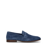FRAU Mocassino uomo blu in suede