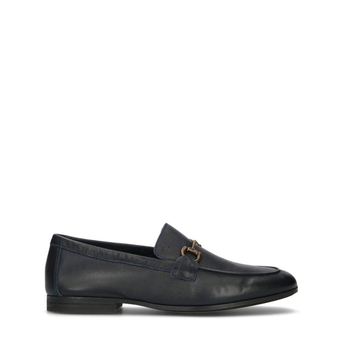 FRAU Mocassino uomo blu in pelle